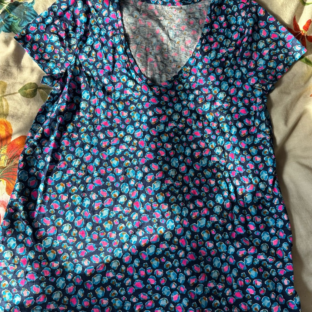 Colorful Floral Print Top